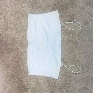 SHEIN White double line cami top